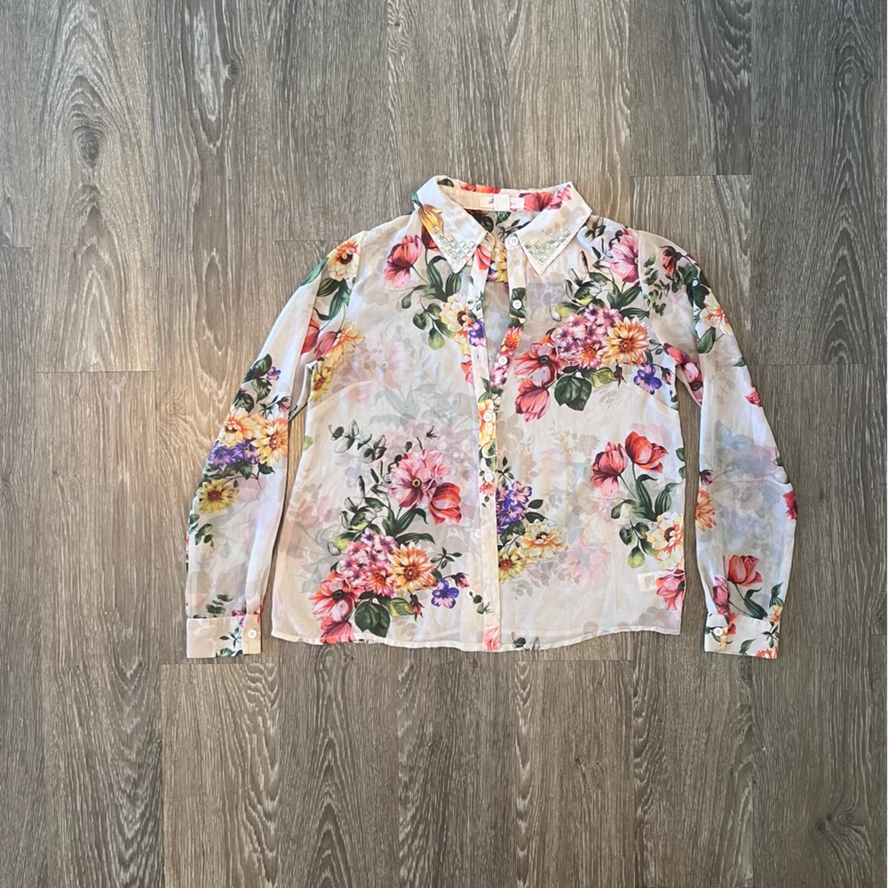 Forever 21 Floral Button Down